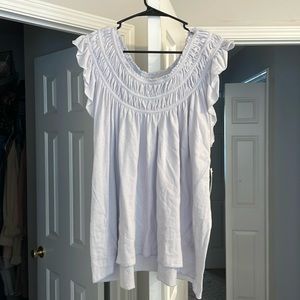 We The Free lavender cloud blouse